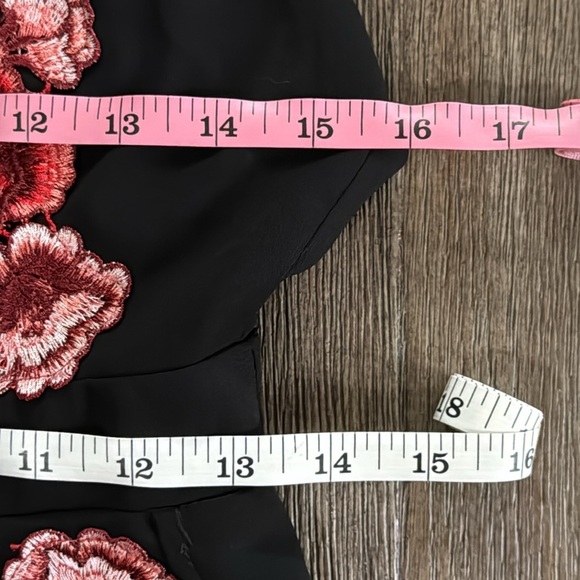 Luxxel Floral Embroidered Black Jumpsuit - Picture 10 of 10